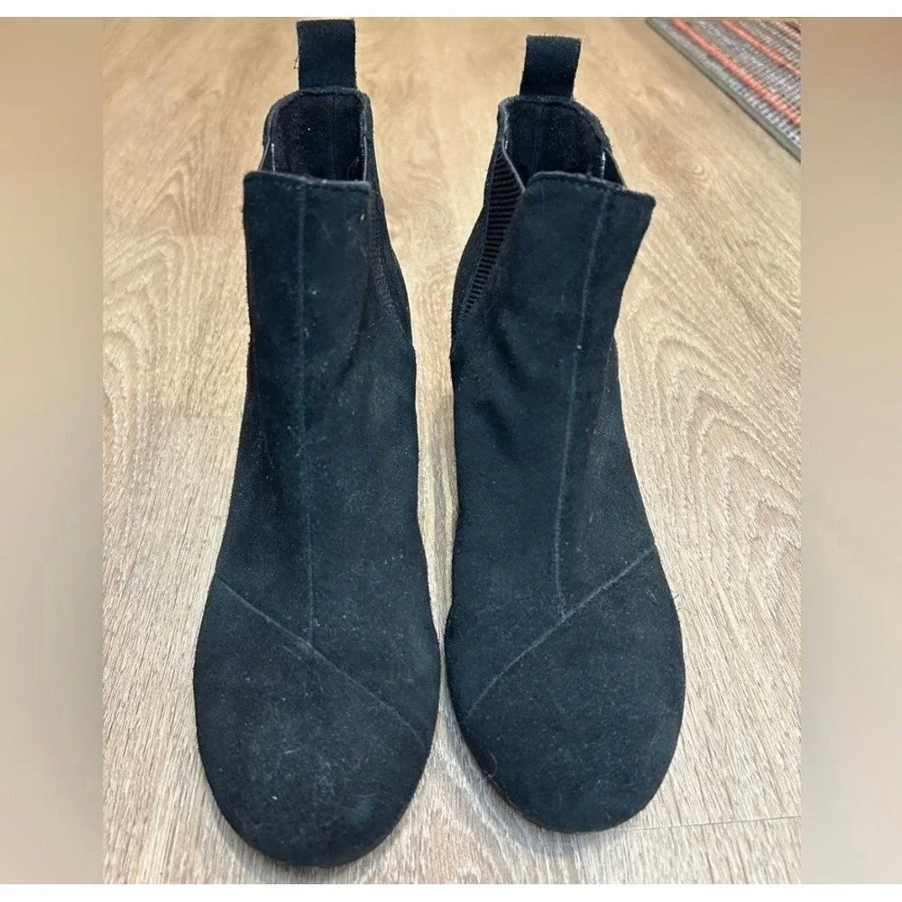 Toms - Black Kelsey Wedge Boot - Picture 5 of 8